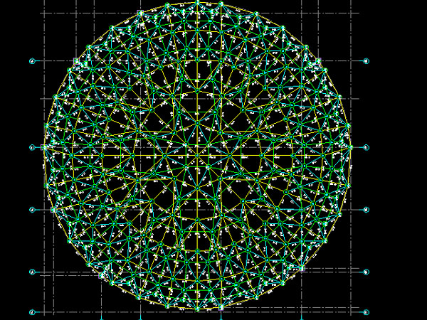 丹江口明光正元广场圆形网架