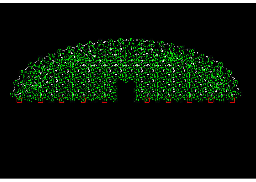 丹江口锡林浩特91跨，1000米长干煤棚网架设计
