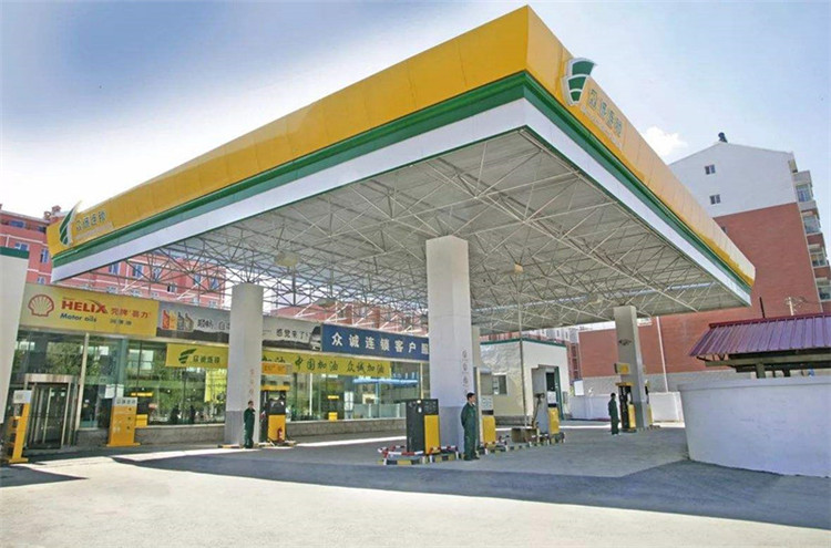 丹江口加气站钢结构网架案例7